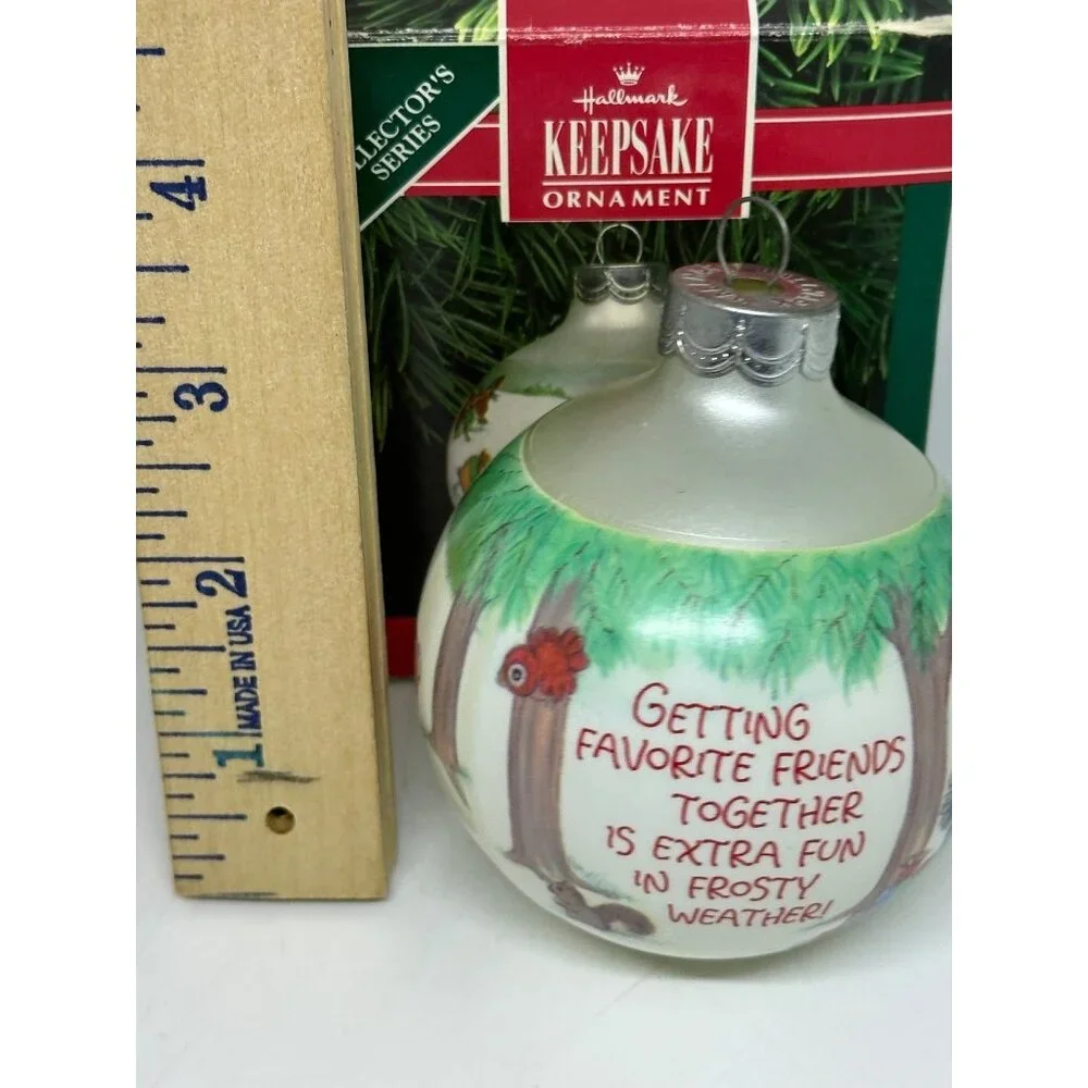 VTG‎ 1991 Hallmark Betsey Clark Home For Christmas Keepsake Ornament Boxed Decor